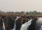 Looking across to the Zambia side - you can walk across the top and bathe at the top of the Falls.